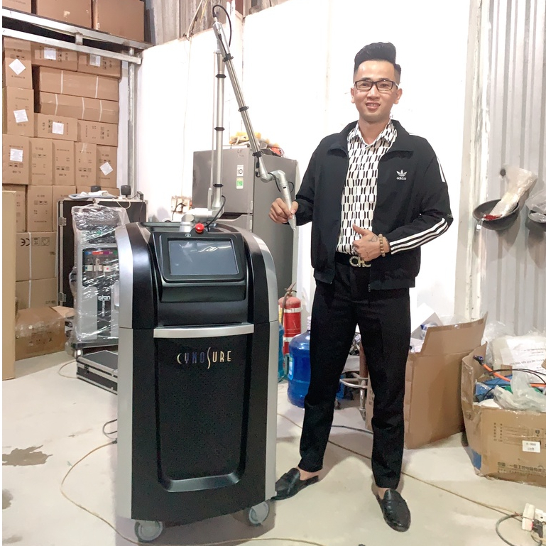 Máy xoá săm Pico laser sure , trẻ hoá da , xóa nám tàng nhang trục khuỷu