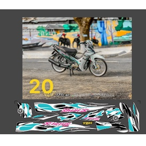 Tem lửa dkt  dán xe sirius 50-110cc