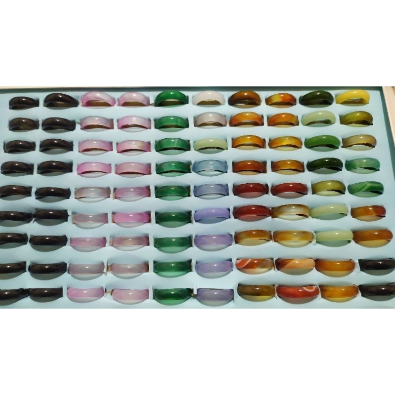 Nhẫn mã não các màu