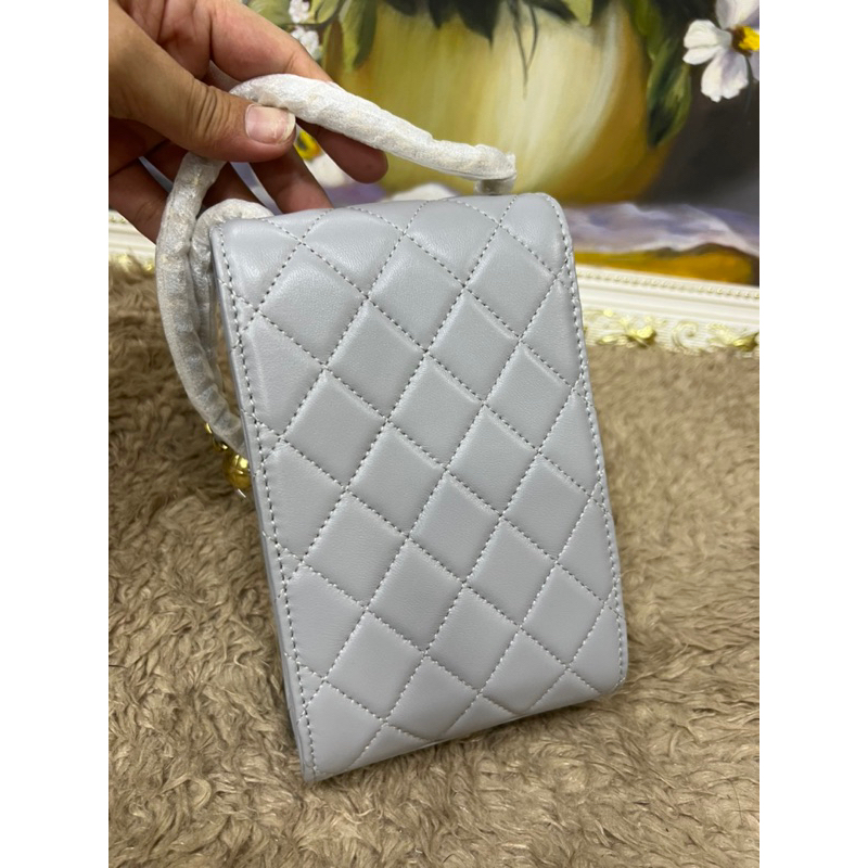 Túi xách đựng đt xám size 11