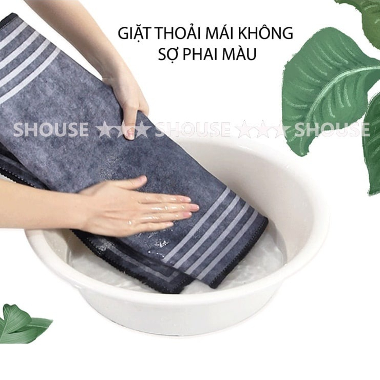 Thảm Lau Chân Nhà Bếp chùi chân trải sàn SHOUSE thấm hút nước đế cao su chống trơn trượt hình thú 3d