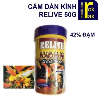 Thức ăn viên dán Relive hũ 50g nguyên seal - Thức ăn cá cảnh - Mr Fish