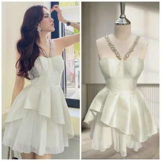 ✨ ĐẦM CÚP DÂY ĐÁ XOÈ TẦNG ✨ HÌNH THẬT ✔ VỀ ĐỦ SML