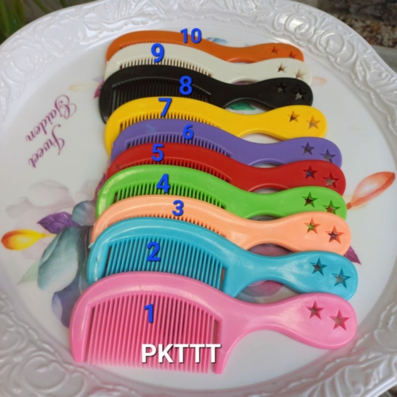 Combo 4 cái Lược chải tóc bỏ bóp mini (12cm)