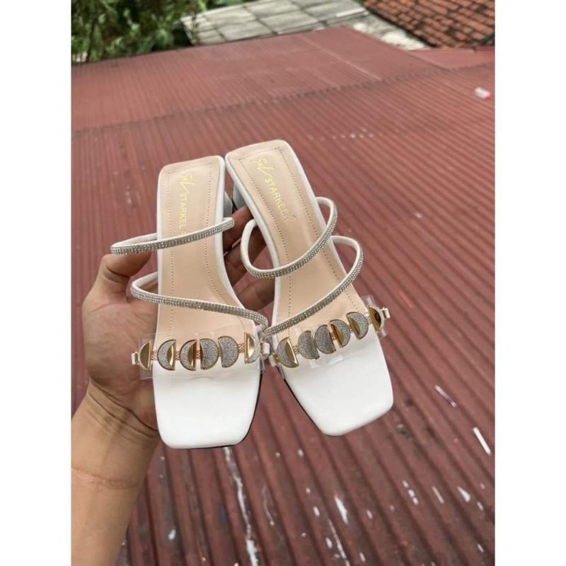 Sandal cao 5cm viền đồng,khóa mặt trăng bigsize 32 đến 45