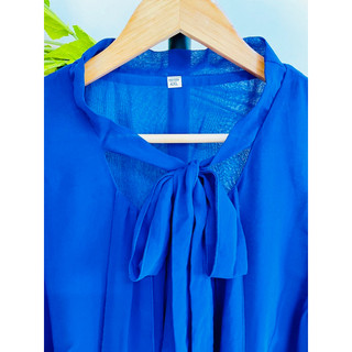 Đầm Voan Xanh Kiểu, FREESIZE, BIGSIZE, 2hand