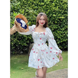 Váy hoa nhí cúp ngực dáng xoè bigsize 55-90kg