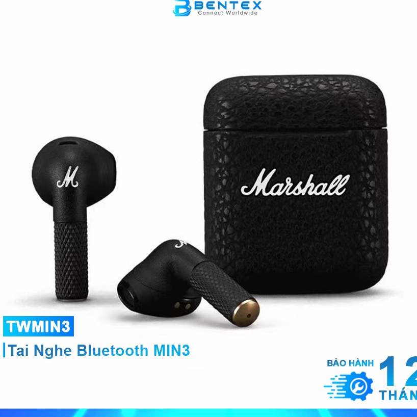 Tai nghe Bluetooth không dây Marshall Minor III âm thanh Nổi đảm bảo chất lượng Cao thiết kế siêu đỉnh