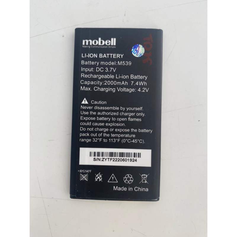 Pin mobell M539 chính hãng mới 100%