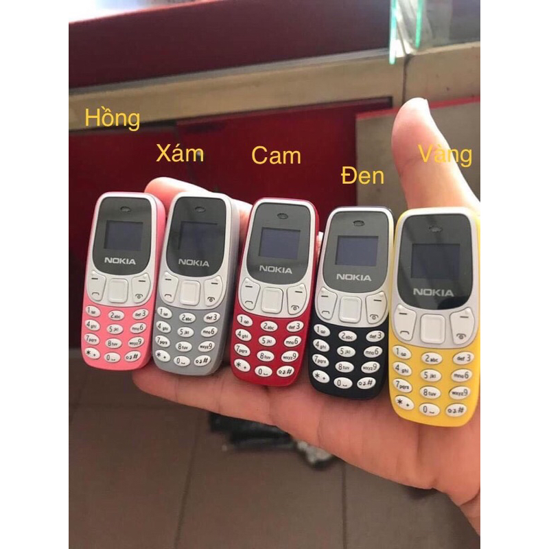 Điện thoại mini Siêu Nhỏ 02 sim 02 sóng gắn được thẻ nhớ