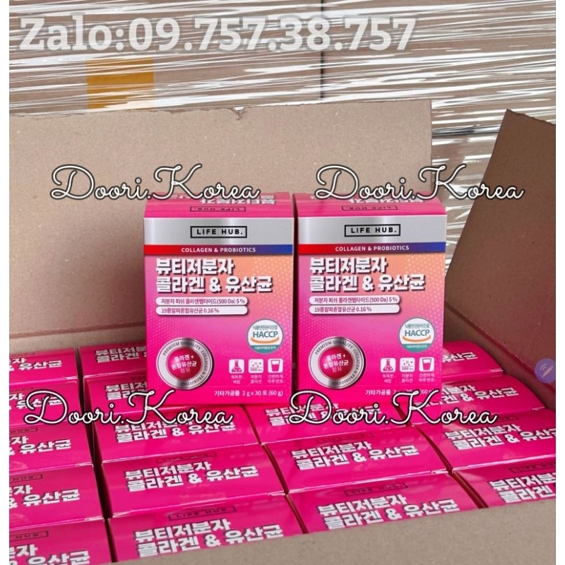 COLLAGEN & PROBIOTICS - LIFE HUB CHÍNH HÃNG DATE MỚI 2025 đủ bill