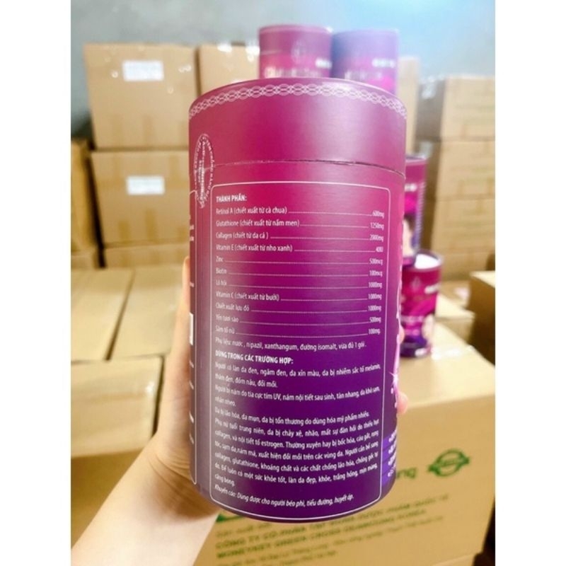 Nước uống trắng da GLUTATHIONE RETINOL collagen trắng sáng da