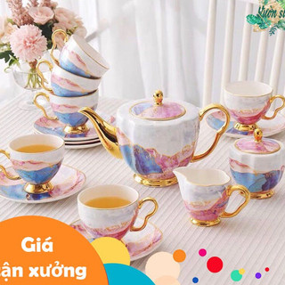[XẢ KHO] Bộ ấm trà GALAXY phong cách Châu Âu - VS107