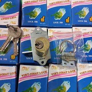 Khóa tủ nội thất,tủ gỗ ,tấm đầu giường VIỆT Nhật 589 chính hãng