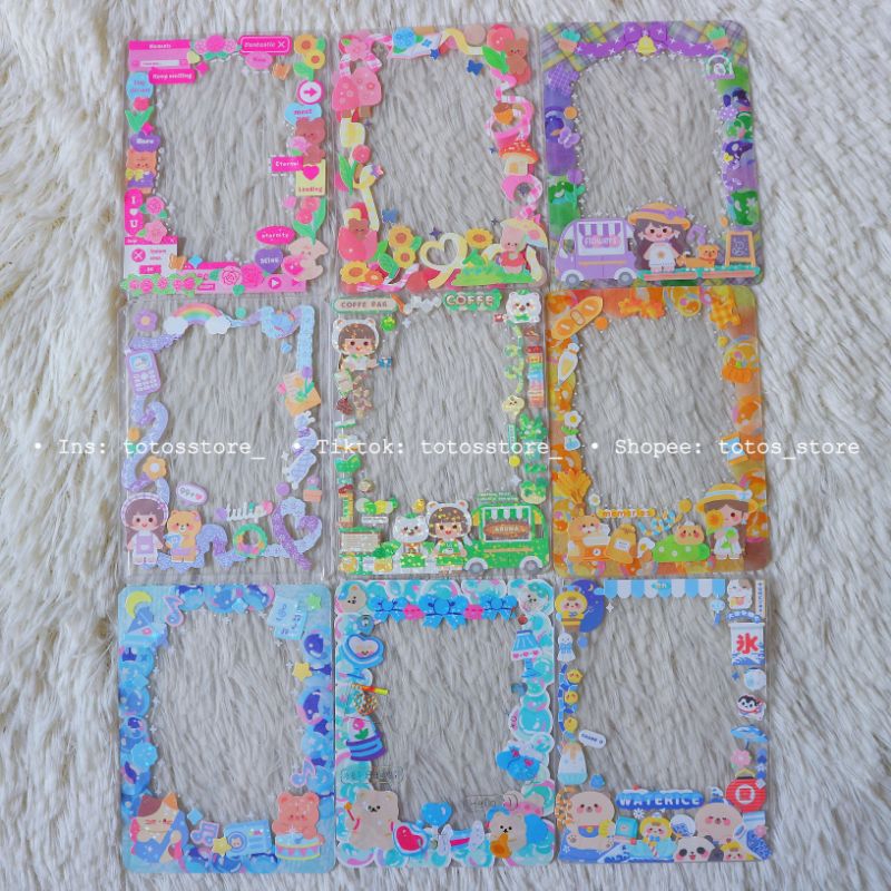 Toploader decor sẵn bảo vệ thẻ card idol (Có seal mặt sau) - totosstore