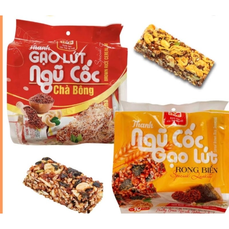 Bánh Gạo Lứt Ngũ Cốc Chà Bông, Rộng Biển_180gr
