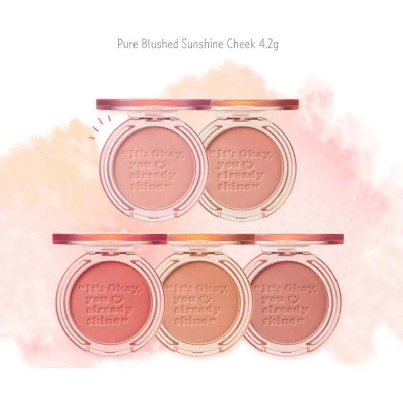 Má Hồng Peripera Pure Blushed Sunshine Cheek 4.2g