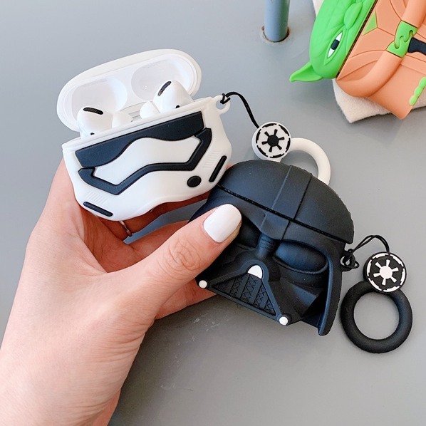 Case airpods 3 2 PRO star war black shark ngầu - chất liệu silicone mềm mại chống bẩn 1021