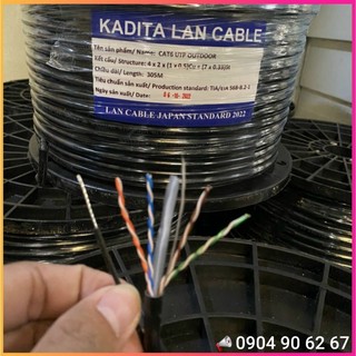 Cáp mạng lan cat5e u/ftp & cat6 utp có thép cường lực, 305m/cuộn, đồng nguyên chất