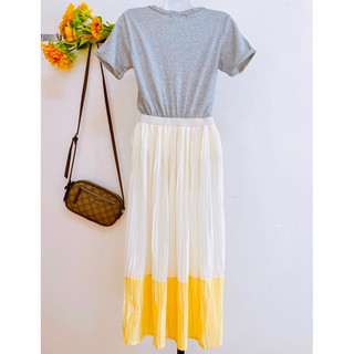 Đầm Maxi, Voan phối thun, New 97%, 2hand