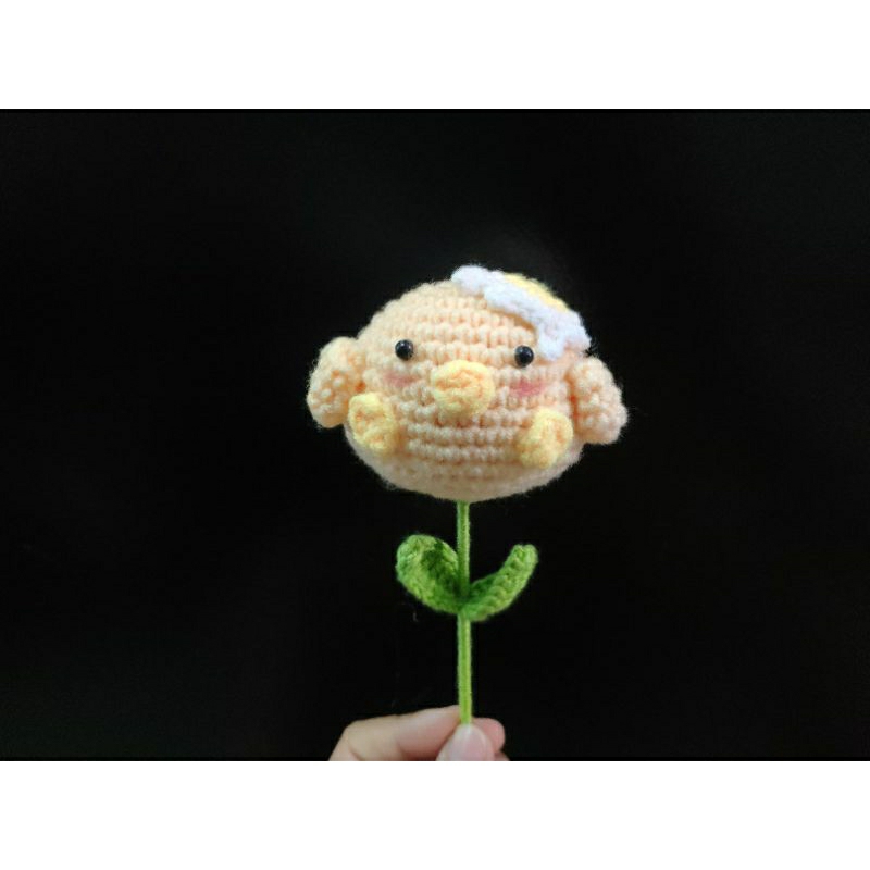 Móc Khoá Len, Hoa Đầu Thú Handmade