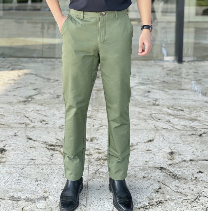 Quần Dài Kaki Nam OVERCO Chất Liệu Kaki Mềm Mịn Co Giãn Thoáng Mát