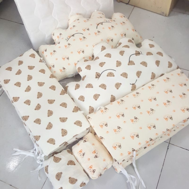 Bộ quay đầu bông muslin 62x114