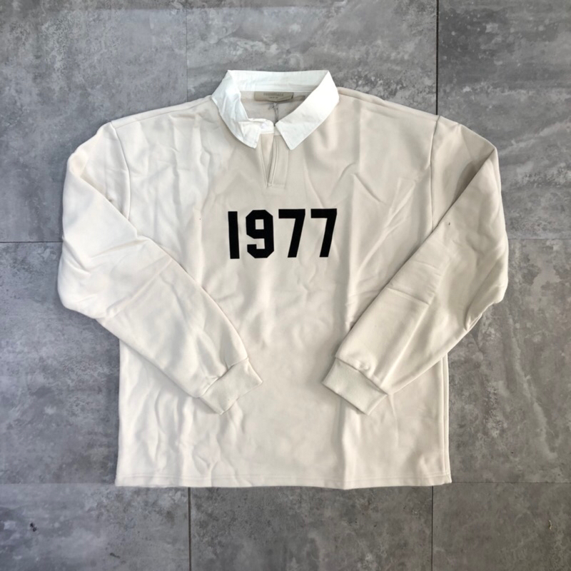 Áo nỉ bông cổ bẻ 1977 Fear Of God B837, vải nỉ lót bông cao cấp Bui Vintage