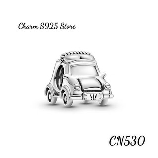 Charm pan ale hình chiếc xe ô tô bạc s925 thuần khiết hàng cao cấp