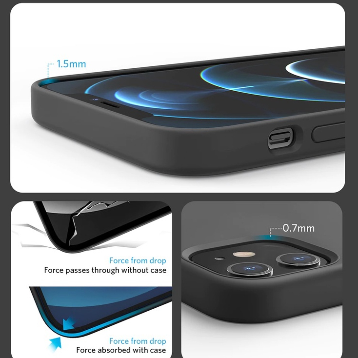 Ốp lưng Silicon Anker - Hỗ Trợ Sạc Nam Châm - Hàng Chính Hãng Có Tem Cào Check - New Sealbox