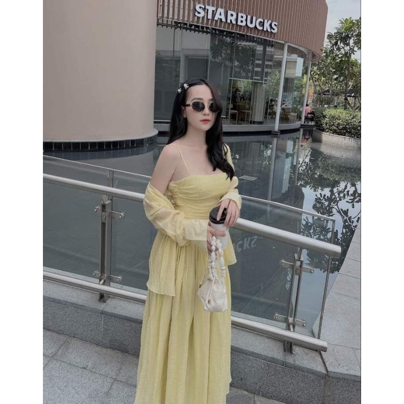 Sét đầm áo sơ mi Cocobebe