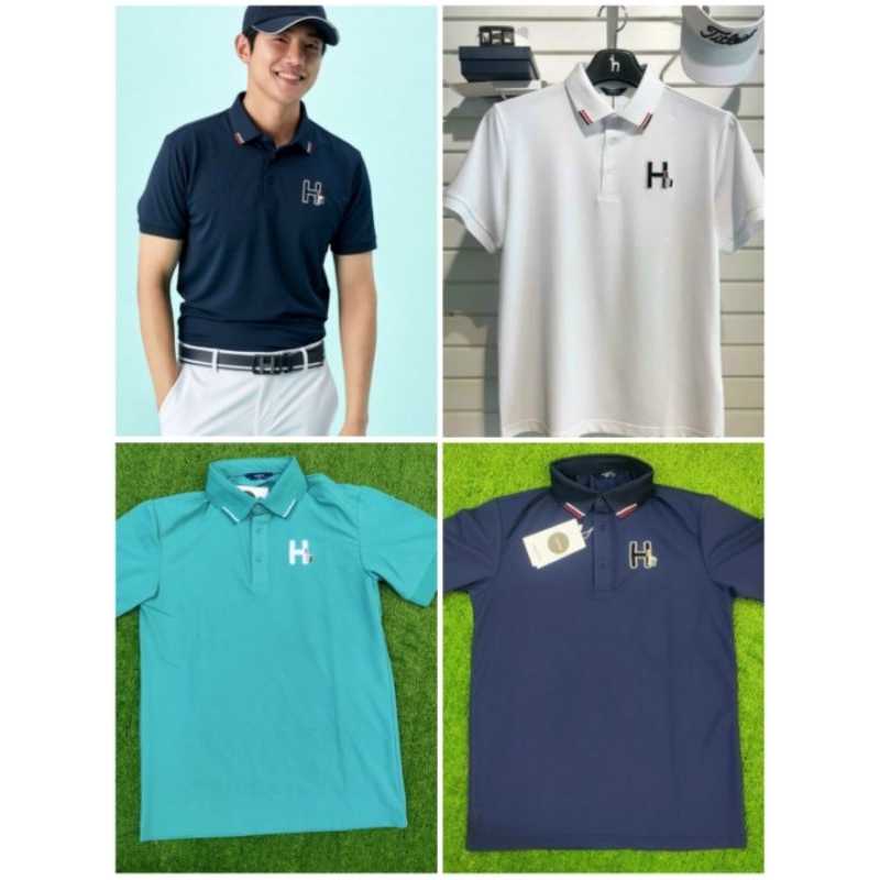 Áo cộc tay Golf nam Hazzys - Nhập khẩu Hàn Quốc