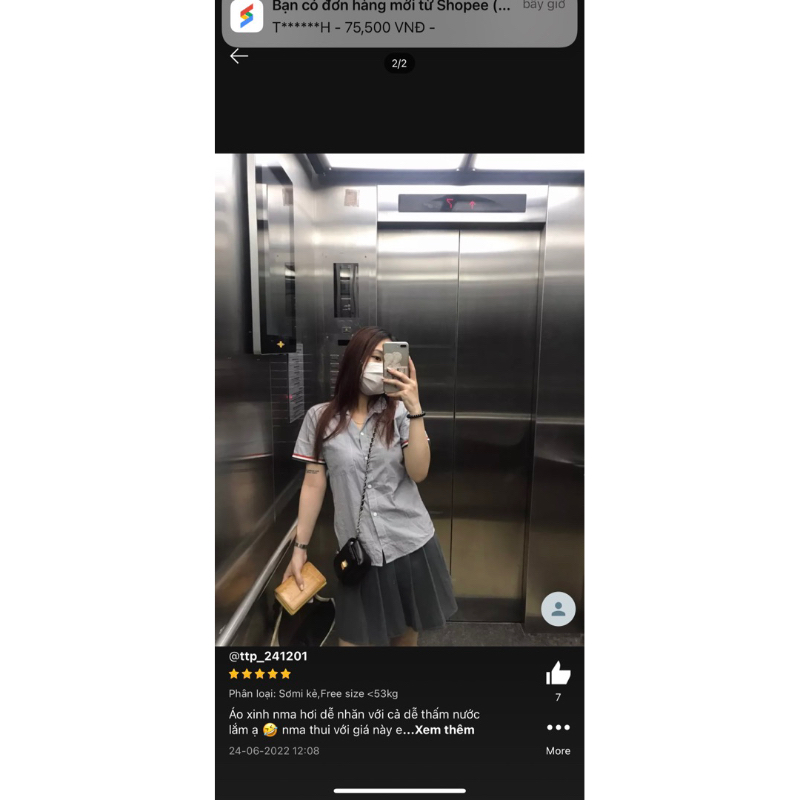 [Mã FATREND26 giảm đến 30k tối đa 99k] Áo sơmi nữ sọc viền quốc dân M2 | BigBuy360 - bigbuy360.vn