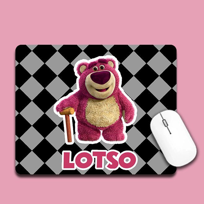 Miếng lót chuột / Bàn di chuột chống trượt hình Gấu Dâu Losto siêu hot - LC Ladykiller