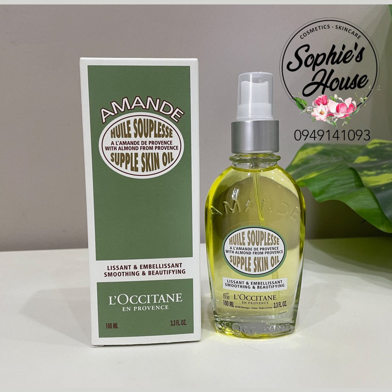 Tinh dầu hạnh nhân chống rạn, săn chắc da Loccitane / L’Occitane Almond Supple Skin Oil 100ml | BigBuy360 - bigbuy360.vn