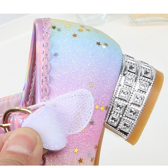 Giày cao gót công chúa Elsa cho bé gái 2-8 tuổi - chất liệu cao cấp êm chân - mẫu mới 2023