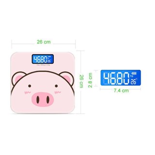 Cân Điện Tử Sức Khỏe, Cân Sức Khỏe Sài Pin Điện Tử Hình Chú Heo, hình gấu, baby tree Xinh Xắn,