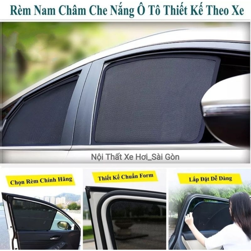[ FREESHIP-HỎA TỐC ] Rèm che nắng ô tô nam châm, chống nắng cho xe ô tô bộ 4 kính | BigBuy360 - bigbuy360.vn