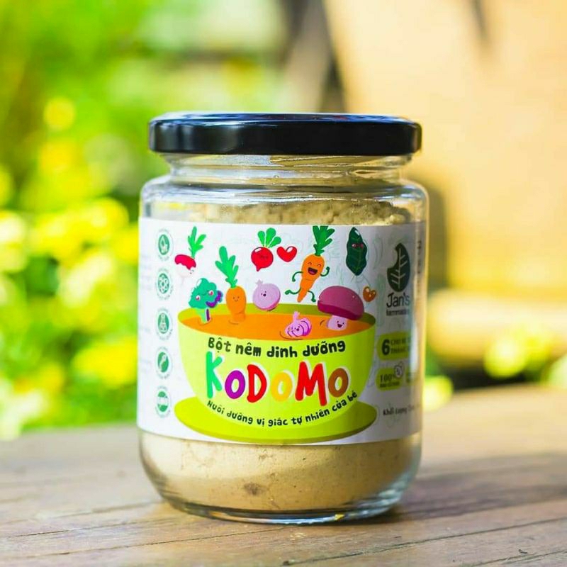 Bột nêm rau củ Kodomo 90gr cho bé từ 6m