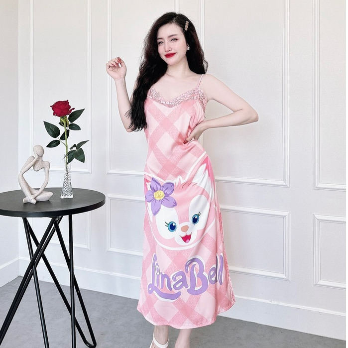 [Mã BMLT30 giảm đến 30K đơn 299K] Váy Ngủ Nữ Lụa SOJUN Chất Latin In 3D Xẻ Tà Dưới 65 Ký | BigBuy360 - bigbuy360.vn