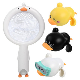 set vợt 3 chú vịt bơi vặn dây cót ( đồ chơi nhà tắm)