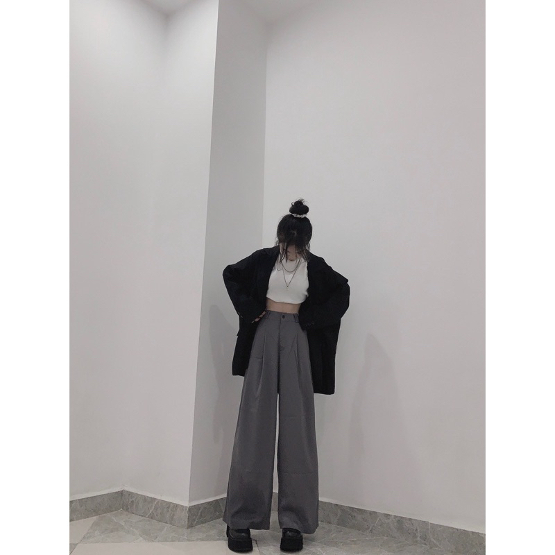 Quần ống suông rộng cubedlemon