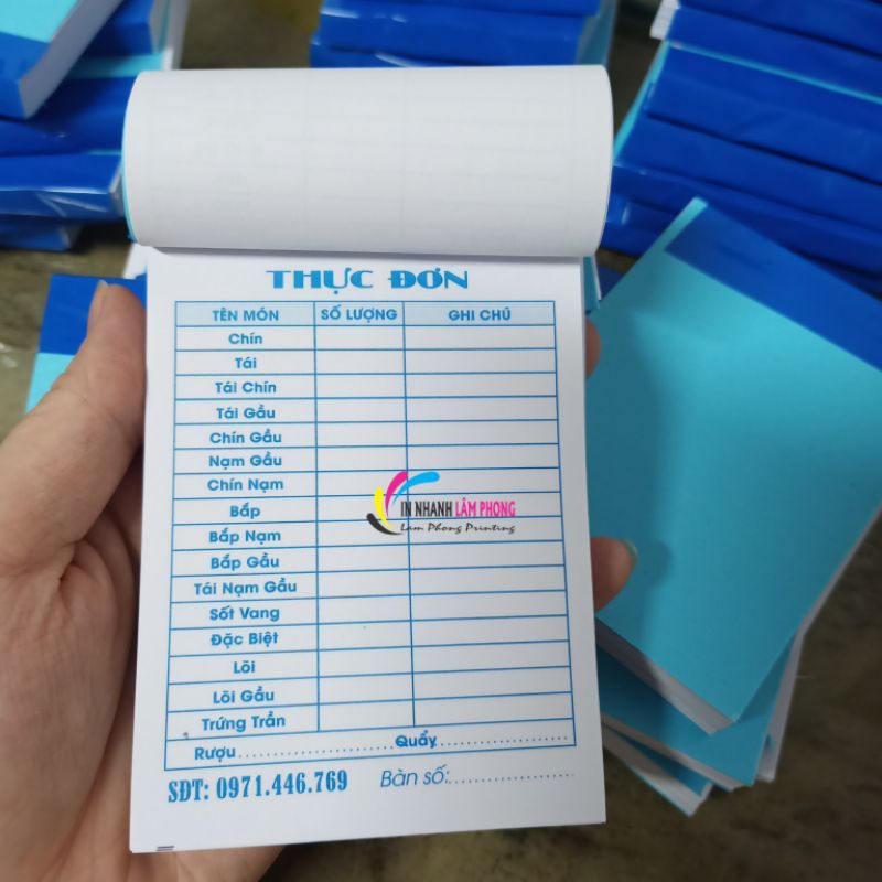 Combo 10 Quyển Hoá Đơn Bán Lẻ 1liên Size Lớn 15*21