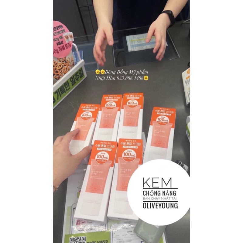 kem chống nắng  nâng tông da oxygen