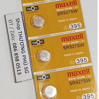 Pin SR927SW, 395 - 1.55V Maxell Silver Oxide / Vĩ 5 Viên