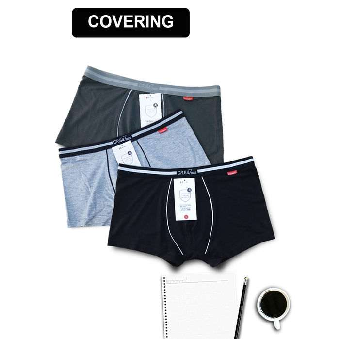Covering |Combo 3 quần boxer nam chất liệu Viscose Nhật
