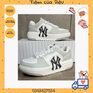 Giày mlb chunky liner new york yankees 3asxca12n-50grl màu trắng xám in logo ny