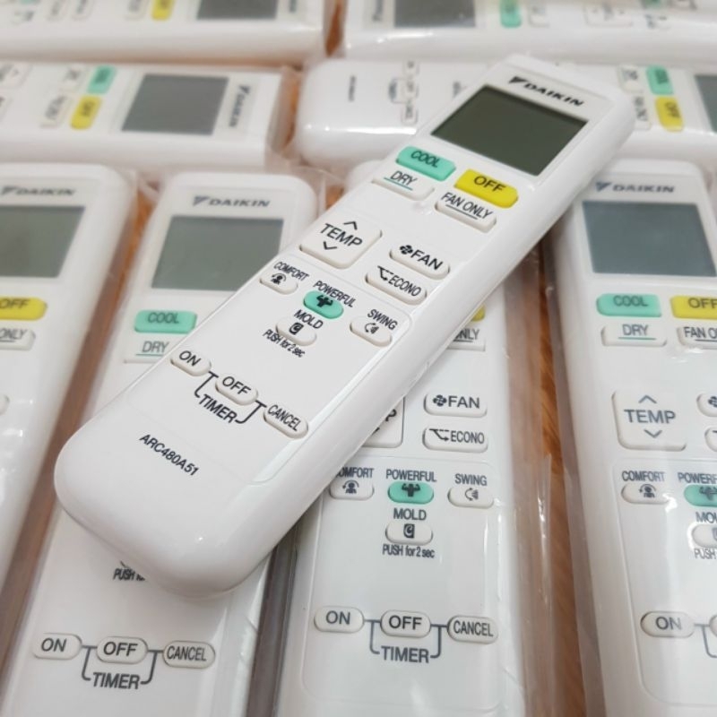 REMOTE ĐIỀU KHIỂN MÁY LẠNH DAIKIN CHÍNH HÃNG MÃ ARC480A51
