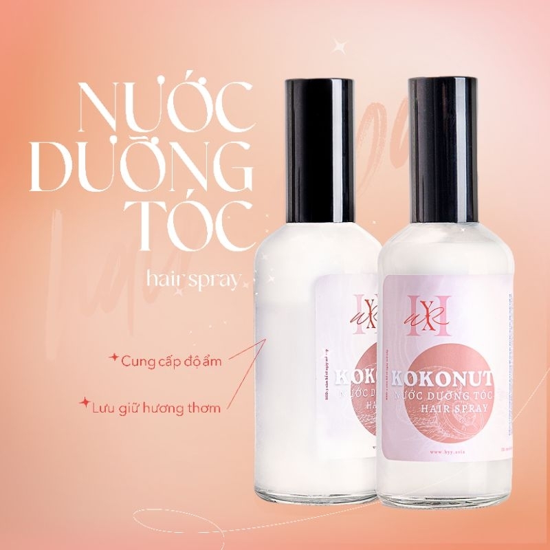 Nước Xịt Dưỡng Tóc Hyy Kokonut giúp tóc bồng bềnh và bóng mượt