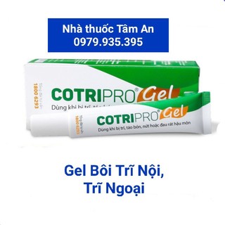 Cotripro - gel bôi trĩ nội, trĩ ngoại. tuýp 10gr